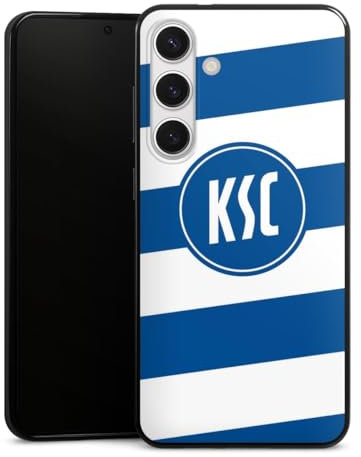 Slim Case extra dünn kompatibel mit Samsung Galaxy S24 + Silikon Handyhülle schwarz Hülle Wappen Karlsruher SC KSC