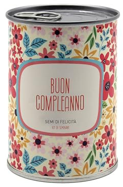 Kit di Coltivazione di Fiori da Regalare con Messaggio - Regalo di Compleanno per Donna e Uomo Regalo Originale Amici Famiglia Feste - Facilissimo da Usare - 100% Realizzato in Europa (Compleanno)