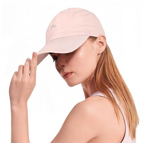 HeyCaps Laufkappe für Damen UV Schutz Baseball Cap Sommer Sonnenschutz Kopf Atmungsaktiv Einstellbare Basecap Sportkappe Outdoor Tennis Golf
