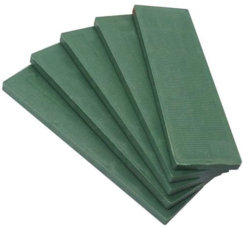 SKIR'CO (60 Stück) Kunststoff-Flachplatten 5 mm, Glasstärken 40 x 100 mm, Abstandshalter für Rahmen, Dicke für Türrahmen und Fenster