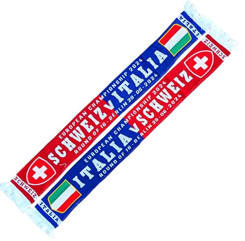 Italien/Schweiz Schal, Spielschal 29.06.2024 Match-Schal (Strickschal)