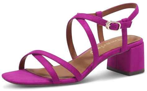 Tamaris Femme Damen 1-28204-42 Sandale à Talon, Rose foncé, 38 EU