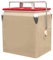 Perfeclan Enfriador de Cofre de Hielo, Caja aislada, refrigerador Duro portátil, diseño Vintage, Cubo de Hielo de 13L, Caja de Hielo para barbacoas, Fiestas, champán