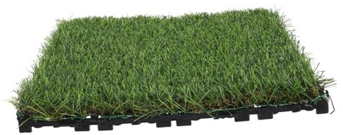 Yardwe Balkonfliesen Rasenboden Kunstrasenplatz Realistischer Grasteppich Gefälschte Grasmatte DIY Grasdekoration Rasenteppich Kunstrasenfliesen Falsches Gras Künstliches Gras Zum Basteln Plastik