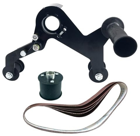 Adaptateur ponceuse à bande pour meuleuse - Ponceuse à bande pour tubes en bois, ponceuse à bande pour tubes Adaptateur en acier inoxydable | Poignée ergonomique Outil de ponçage pour enlever ou