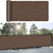 Recinzione Copertura per Balcone Giardino 65 x 340 cm Protezione Della Privacy Telo Copri Ringhiera da Esterno con Occhielli per Balconi Recinzioni, Marrone