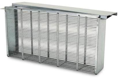 Bannwabentasche für 2 Zander Rähmchen, mit Deckel, verzinkt – Robuster Metallisolator zur Königinnenzucht und Brutkontrolle, 4,3 mm Drahtabstand