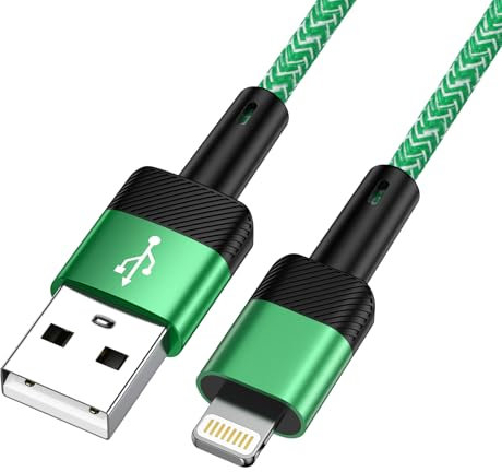 iPhone Charger Cable 1.83M/6FT, MFi Certified Long Lightning Cable Fast Charging iPhone Cable Lead Nylon Lightning to USB Cable for iPhone 14 13 12 11 Pro Max XS XR X 8 7 6 Plus 5 SE i Pad i Pod