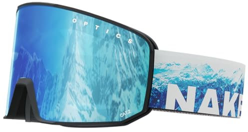 NAKED Optics The SOLAR Skibrille für Herren & Damen – Robuste Unisex Ski Brille für Herren & Damen – Hochwertige Schneebrille mit Magnetsystem für optionale Wechselgläser (SOLAR Arctic)