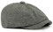 Dalababa Schirmmütze Herren, Einstellbar Schiebermütze, Fischgräten Tellermütze Tweed Flatcap Newsboy Bakerboy Baskenmütze Gatsby Cap 55-59cm, Grau