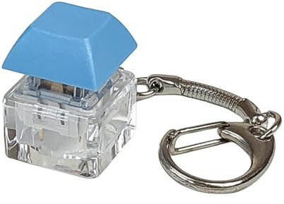 1PC Keyboard Fidget Toy, Adults Desk Mini Fidget Toys, Skin Picking Finger Press Keycap, Funny Button Fidget Toy for Relief Stress Pass The Time Decompression Present for Boys Girls (Blue)