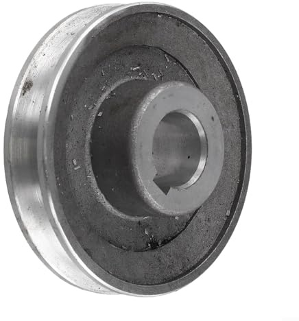 Aluminium-Riemenscheibe mit Nut, 100 mm Durchmesser, mit Bohrungsdurchmessern von 19 mm/24 mm und 6 mm/8 mm, geeignet für Luftkompressoren, Keilriemen (97 x 24).