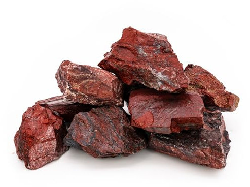 Sauflex Saunasteine Roter Jaspis 15 kg – Gebrochen, 10–15 cm | Hohe Wärmespeicherung, Energetisch & Dekorativ | Für Elektro- & Holz-Saunaöfen