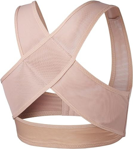 Korrektor für Damen, Rückenstütze, atmungsaktiv und verstellbar, Schlüsselbeinstütze, Anti-Buckel-Formung für den Rücken
