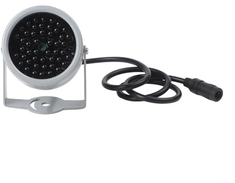 Accarugty 940 Nm Infrarot-Strahler mit 48 LEDs für Überwachungskamera, 5-10 Meter Reichweite, wasserdicht und breite Temperatur (-20 °C bis +50 °C)