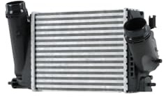 HELLA 8ML 366 340-881 Ladeluftkühler - Kühlrippen gelötet - Aluminium/Kunststoff