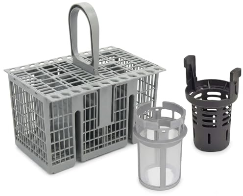 DL SERVICE Kit Cestello + Filtro Lavastoviglie per Hotpoint Ariston Indesit, in Plastica resistente alle alte temperature | Set Cestello Portaposate + Filtro