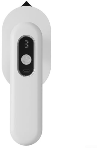 Mini ferro da stiro senza fili per indumenti da viaggio senza fili con testa rotante a riscaldamento rapido, design compatto per le vacanze (ferro wireless, bianco)