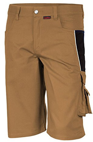 Qualitex PRO Shorts MG245 - Khaki/schwarz - Größe: 54