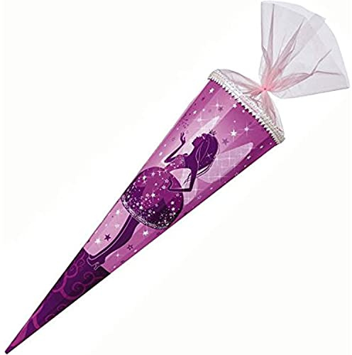 Nestler Schultüte Elfenkönigin 85cm 12eck.,Glitzerdruck