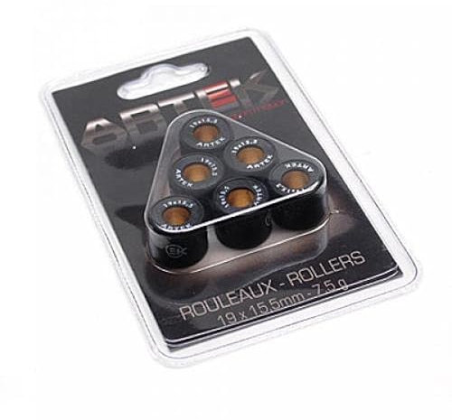 Galet rouleau de variateur Artek compatible avec Scooter Gilera 50 DNA 19x15.5 7.5Grs