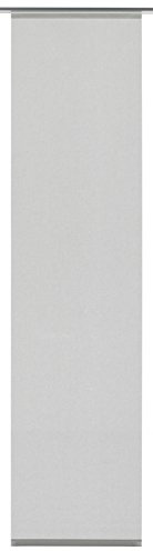 Gardinia Flächenvorhang Stoff waschbar 125 Uni grau 60 x 245 cm