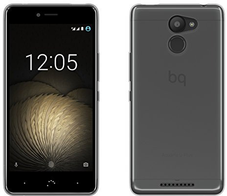 BQ Bubble - Funda de TPU para Aquaris U Plus, Transparente