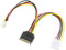 Aukson Q79 - Cavo di alimentazione Molex a SATA, 15 pin maschio a 4 pin Molex IDE e 4 pin, 18 cm