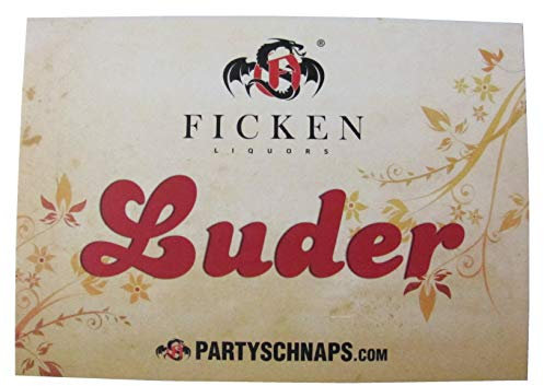 Ficken Liquors - Postkarten 15 x 10,5 cm - Motiv Luder
