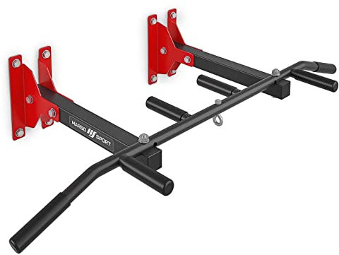 QLS Klimmzugstange Marbo 6 Griffe Reckstange Pull Up Klimmzug Stange Wand Decke Montage