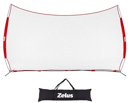 ZELUS 16x10ft Backstop Net, Ball Sports Barrier Practice Net