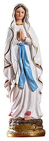lahomia Harz Madonna Selige Heilige Jungfrau Unsere Liebe Frau von Lourds Mary Statue Figur Christus