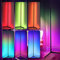 WMLBK Ecklampe,Led Stehlampe und Helligkeit Stufenlos Dimmbar mit Fernbedienung Lichtsaeule Rgb Farbtemperaturen für Wohnzimmer Schlafzimmer Farbwechsel