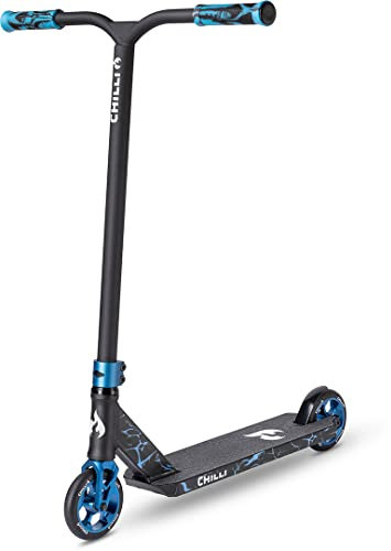 Chilli Pro Scooter Reaper Reloaded V2 | High-End Stunt Scooter | High-End Street Scooter für erfahrene Rider | Gesamthöhe vo 85 cm | 120 mm PU Räder mit ABEC 9 Bearings | Blue