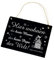 Mama Papa Schild Türschild aus Schiefer Spruch - Hier wohnen die beste Mama & der beste Papa der Welt - Türdeko graviert Schiefertafel 22 x 16 cm