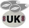 Eurolites Headlight Deflectors & UK Car Sticker