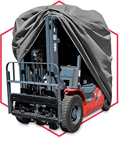 Gabelstaplerabdeckung Hubstapler Plane Wasserfest & Extrastark Atmungsaktive Hubwagenplane Hubwagen Abdeckplane gegen Regen Schnee Wind UV-Strahlung Laub Gabelstapler Vollgarag