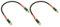 2 Stück RCA Kabel, Professionelles Doppelt Geschirmtes RCA Audiokabel, Ultrakompaktes Steckergehäuse, RAC Zu RCA Stecker Zu Stecker Kabel für Heimkino, HDTV, Spielkonsolen(Grün 0,3 m)