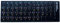 3 in 1 English Hebrew Russian Keyboard Stickers Keyboard Replacement Stickers for Standard Keyboard Computer Laptop