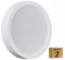 LEDUNI - Pack 2xPlafon LED Redondo Superficie 24w 2400lm 220 * 36Hmm para Cocina, Habitacion, Oficina, Baño (Luz Neutra 4000K)