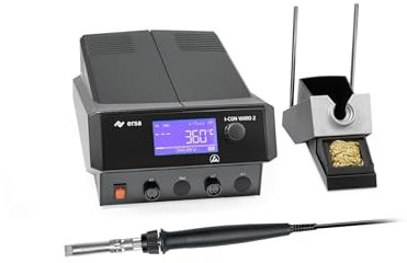 ERSA i-CON VARIO 2 MK2 ESD Mehrkanal Multifunktions-Lötstation 200 Watt mit i-TOOL HighPower 250W inkl. Lötspitze 12mm 0ICV2005HP