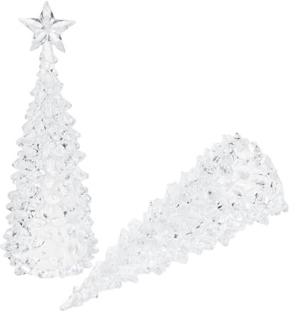 HOMSFOU 2st Weihnachtsbaum Aus Kristall Weihnachtsschmuck Christbaum Bleistift Weihnachtsbaum Kleiner Christbaum Weihnachtsbäume Aus Kristall Acryl Jesus Armaturenbrett