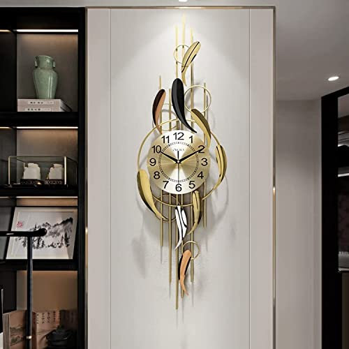 SyLaBy Wandkunst, große Heimdekoration, Moderne Wand, Pfau, groß, 60 cm, kreative Kunstwand, Moderne europäische Kristall-Wohnzimmerdekoration, Persönlichkeit, Geschenke, goldene Dekorwand