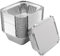 KURTT - Recipientes de aluminio 450ml - 100 unidades con tapas - Desechables - Bandeja Alu - Aluminio - Recipientes - Bandeja de aluminio desechable - Fiesta - Cumpleaños - Eventos - Boda - Delicias -