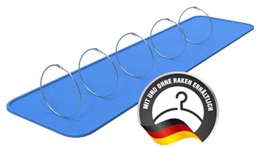 HOHAGE® Warenring & Schlüsselring groß 60mm Durchmesser (5 Stk.) - vielseitiger Metallring mit einfachem Verschluss - langlebige Metallringe zum Öffnen für vielseitige Einsatzzwecke