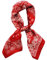 JERLA Quadratischer Schal aus 100 % reiner Maulbeerseide, 66 x 66 cm, für Damen und Herren, natürliche Seide, Halstuch, Kopftuch, Tasche, Schal (vier quadratische Raster, Paisleymuster, Rot), 67 x 67