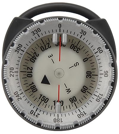 Underwater Diving Compass Dive Compass Underwater Navigation Compass Scuba Diving Compass for Outdoor Sports Diving Sailing Hiking Survival Emergency (Grey)