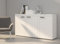 BROMARKT Samba Kommode - Kommode mit Regalen - Wohnzimmerschrank - Komodenschrank - Komode für Schlafzimmer und Wohnzimmer - Wohnzimmer Möbel - 148x82 cm - Weiß
