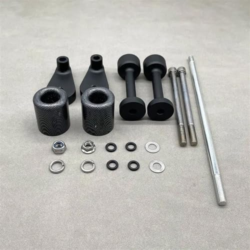 dzstnbhd Für Kawasaki Für Ninja 250r 250 R 2008-2009 2010 2011 2012 2013 Motorrad Schwarz Rahmen Sliders Crash Falling Schutz Motorräder Rahmen(Kohlenstoff-Look)