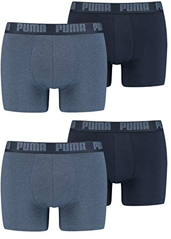 PUMA Boxershort 4er Pack Herren 4 Boxer Edition (037 - Denim, L)